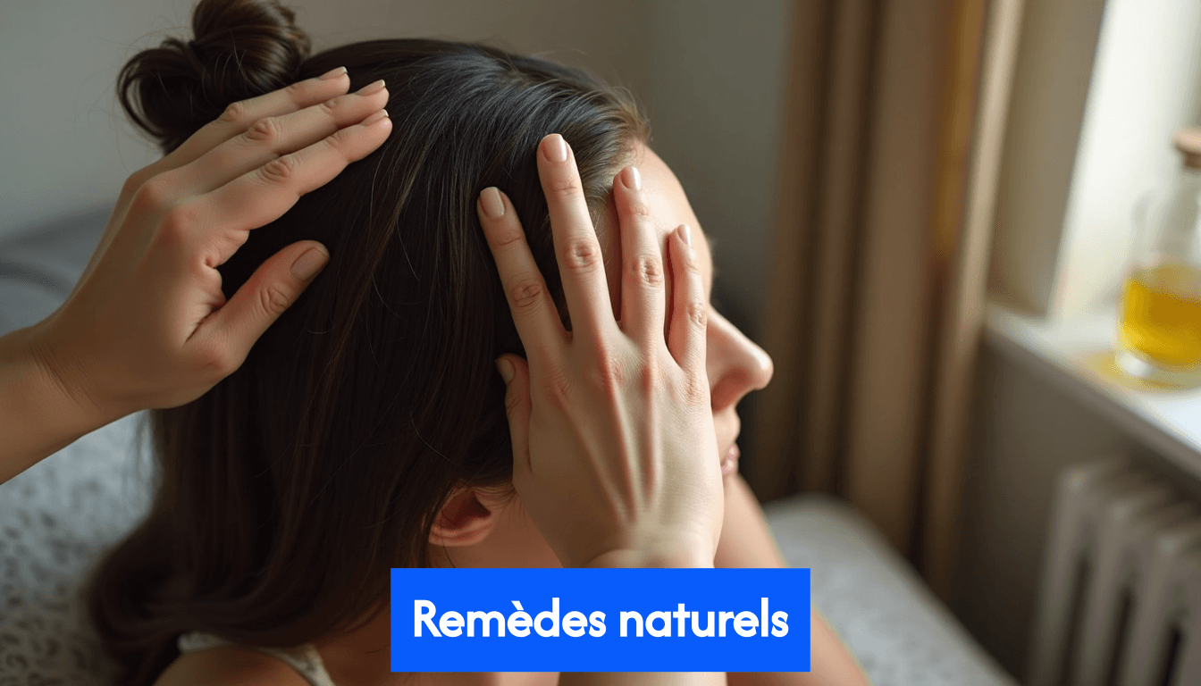 Applying natural oil to scalp at home