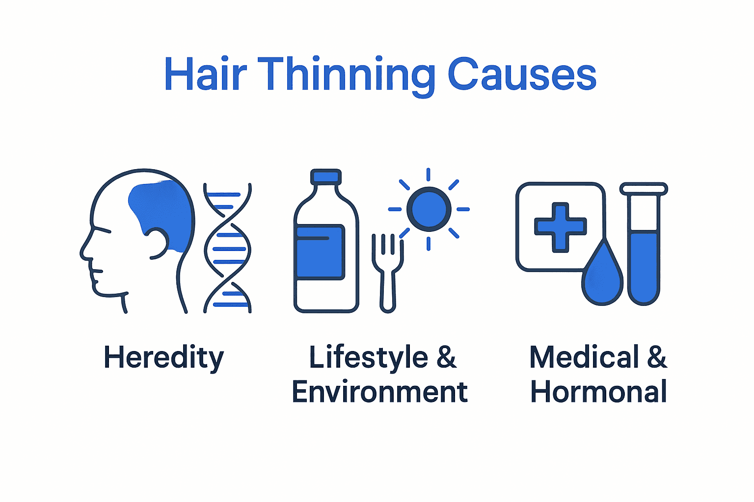 Infographie : les principales raisons de la perte de densité capillaire