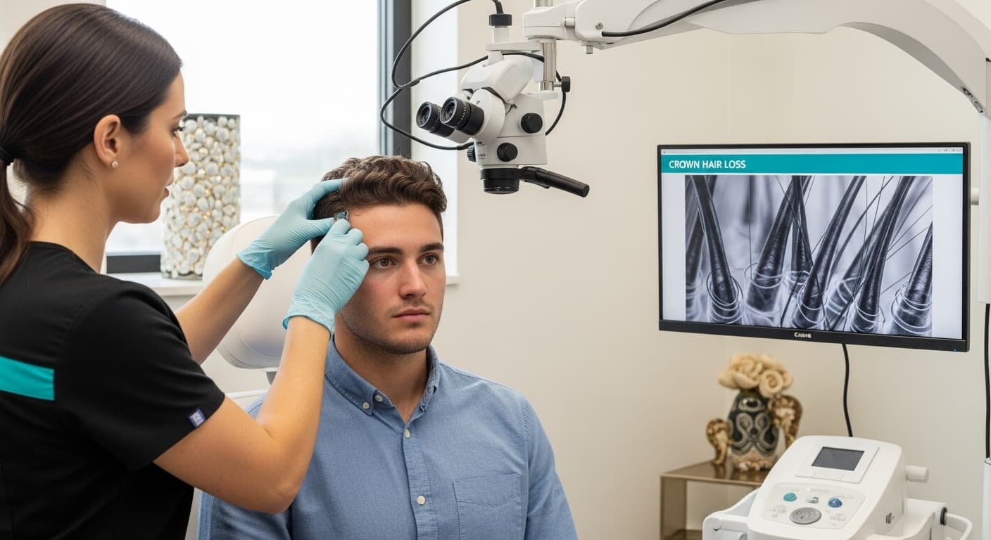 scalp analysis male crown