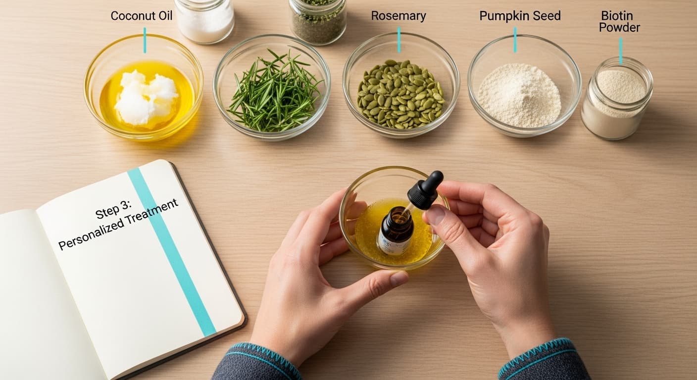 hair growth oil blending