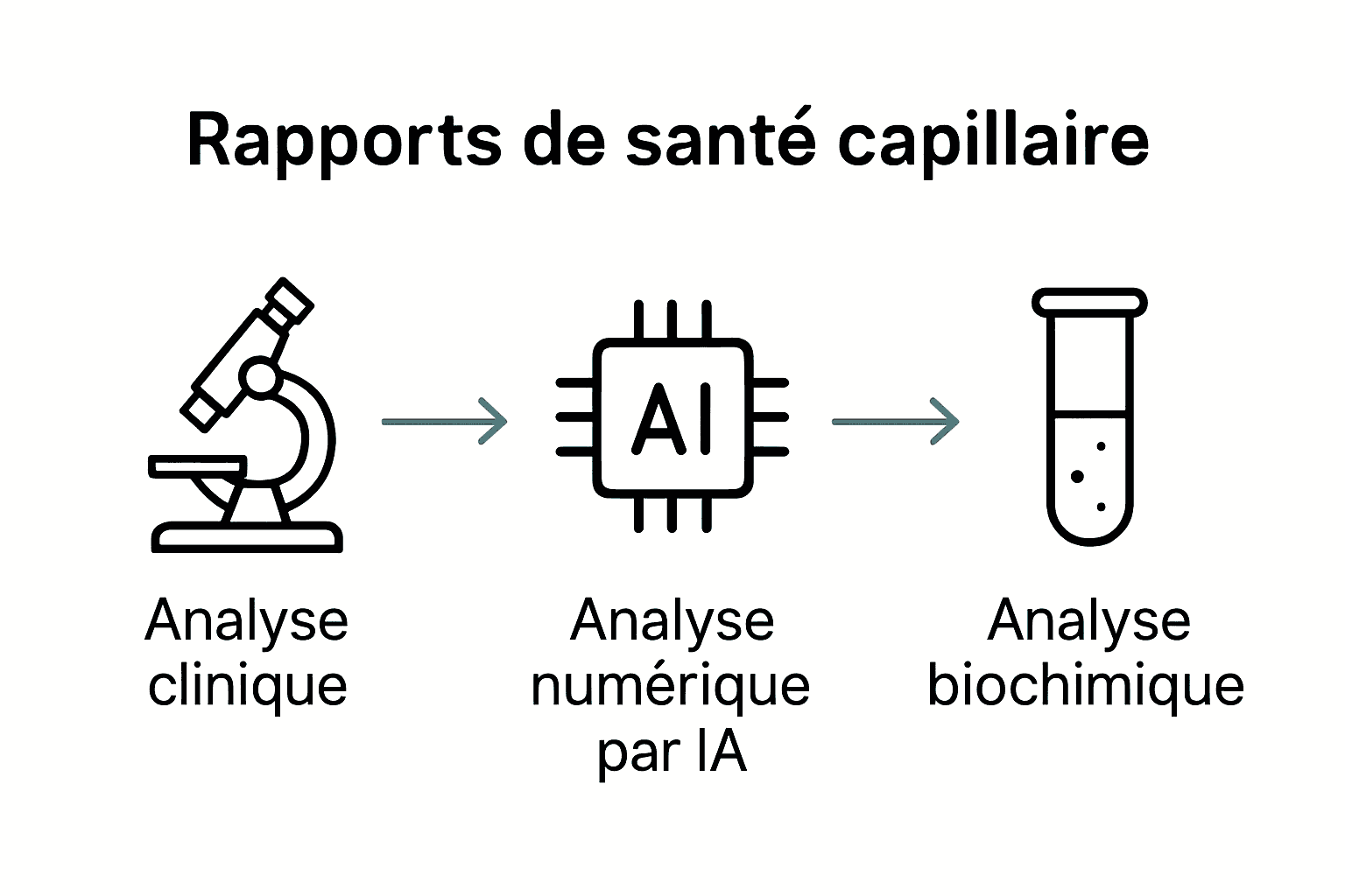 Infographie sur les méthodes d'analyse capillaire
