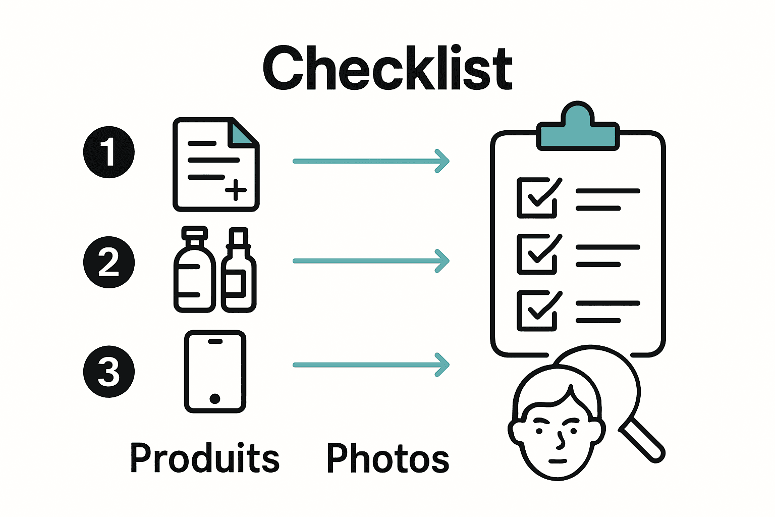 Checklist infographic for hair consultation preparation