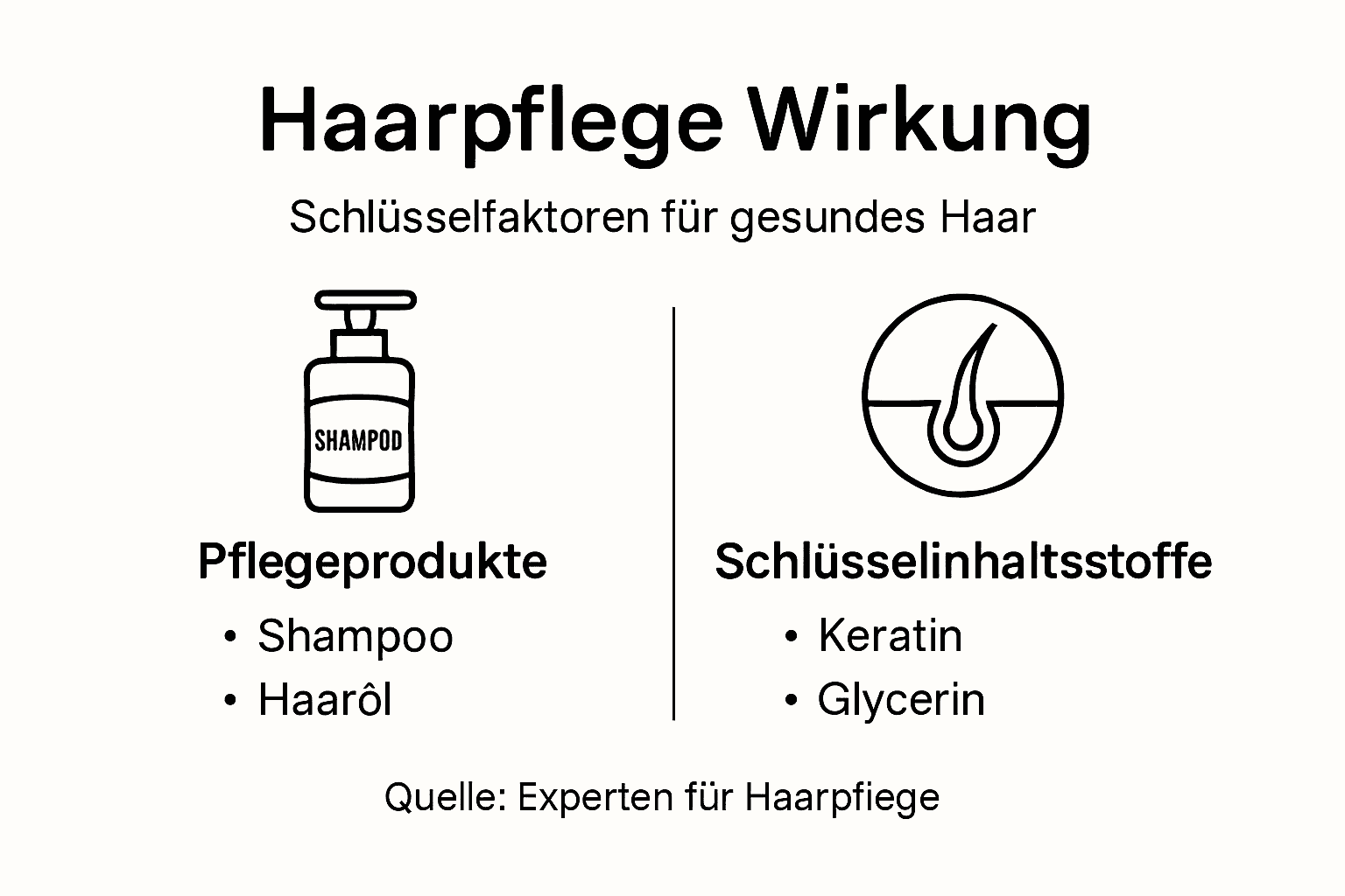 Übersicht: Haarpflege und ihre wichtigsten Inhaltsstoffe auf einen Blick