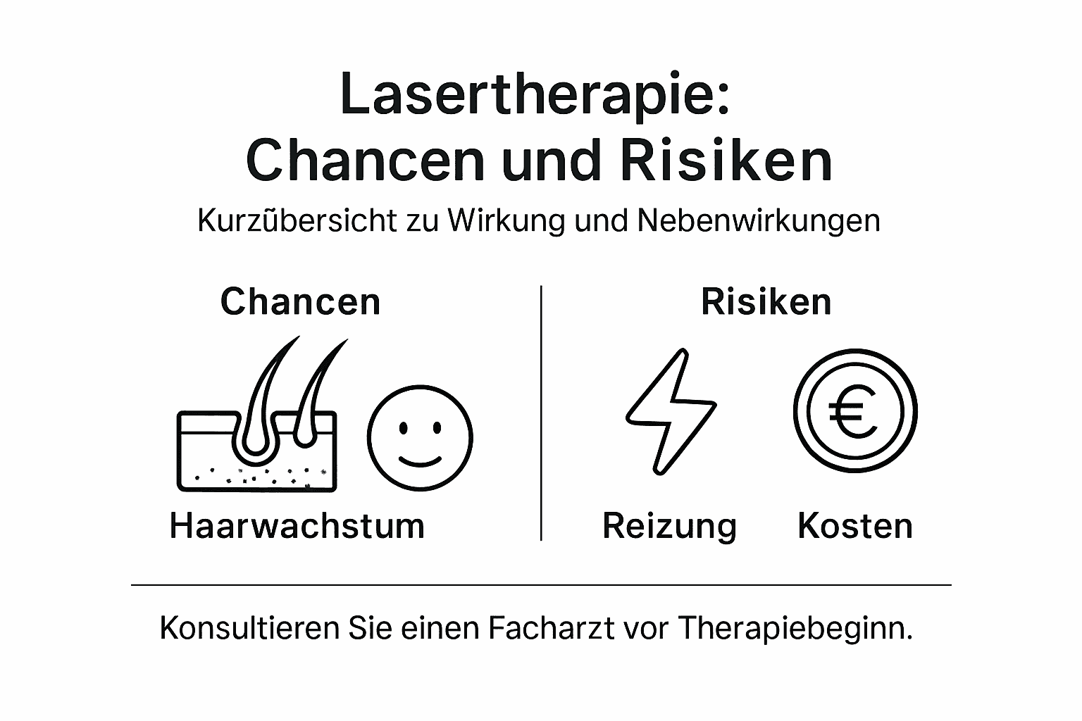 Übersicht: Vorteile und mögliche Risiken der Lasertherapie auf einen Blick
