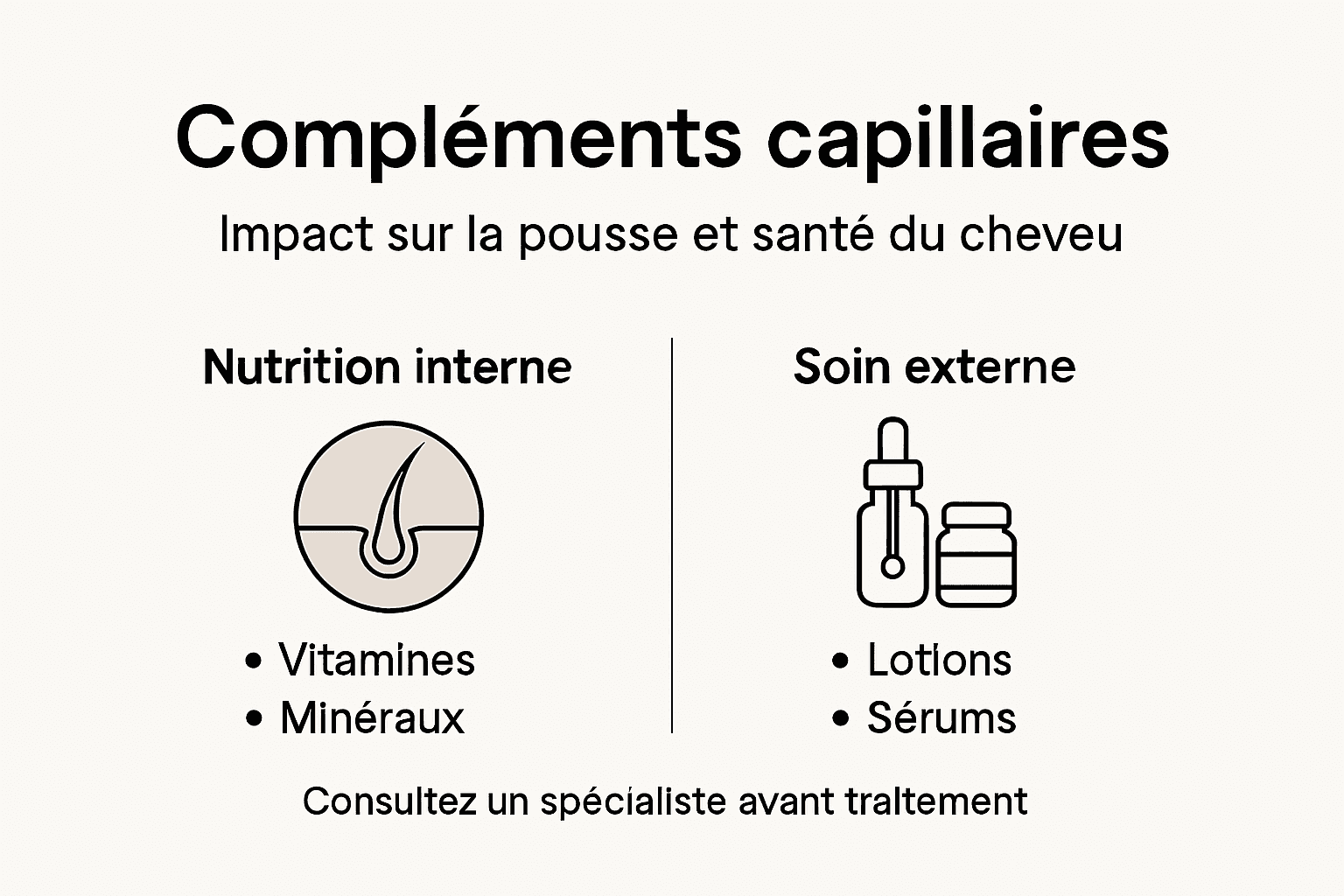 Infographie : tout savoir sur l’utilité et l’impact des compléments capillaires
