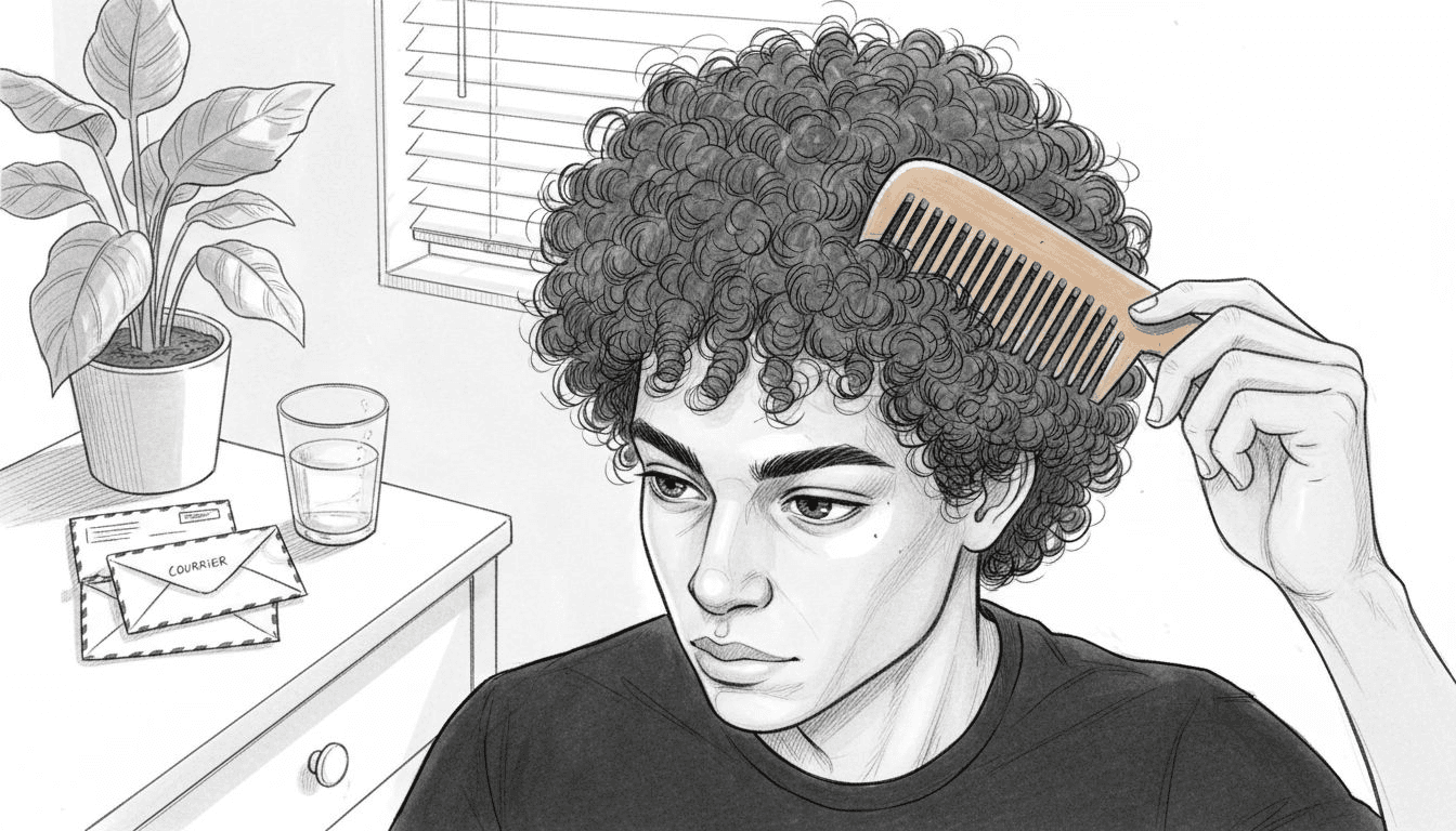 Zoom sur le brossage des cheveux bouclés à la maison