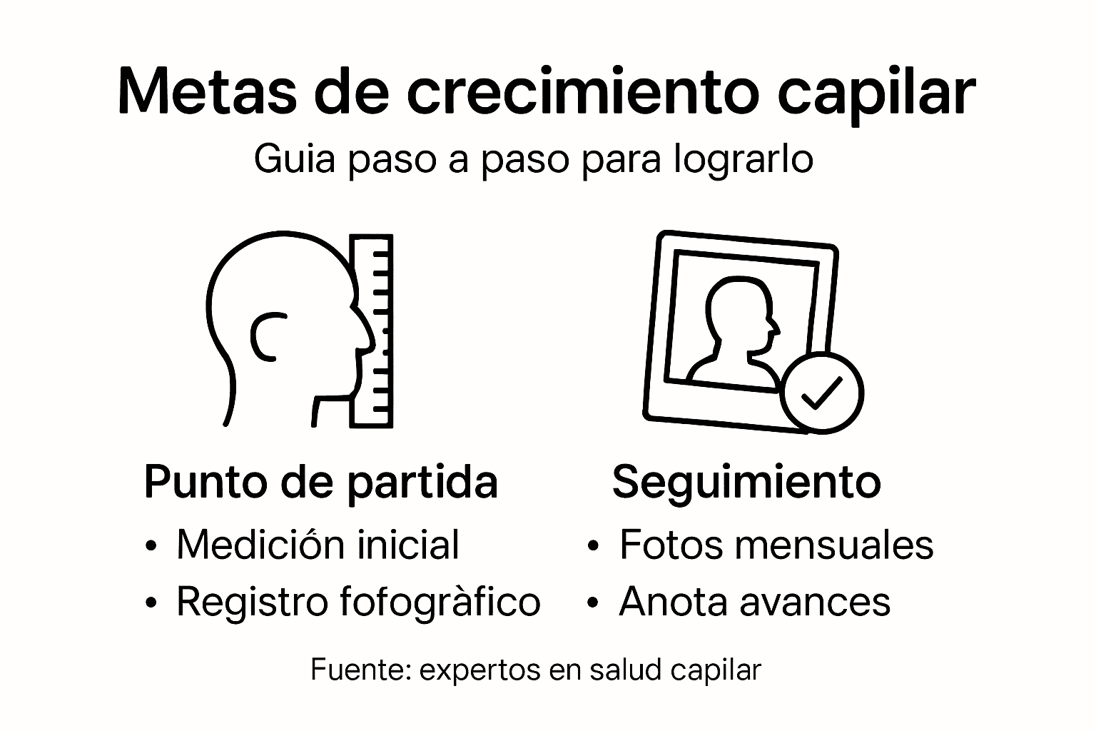 Guía visual sobre las etapas del crecimiento del cabello