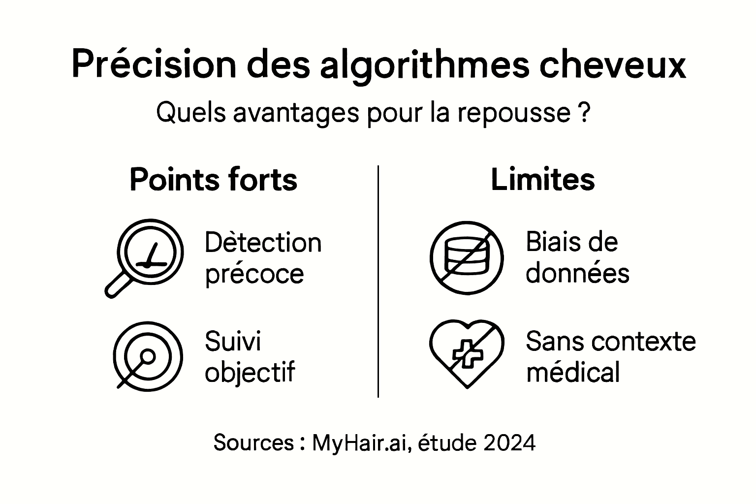 Infographie : quels sont les points forts et les faiblesses des algorithmes dédiés à l’analyse des cheveux ?