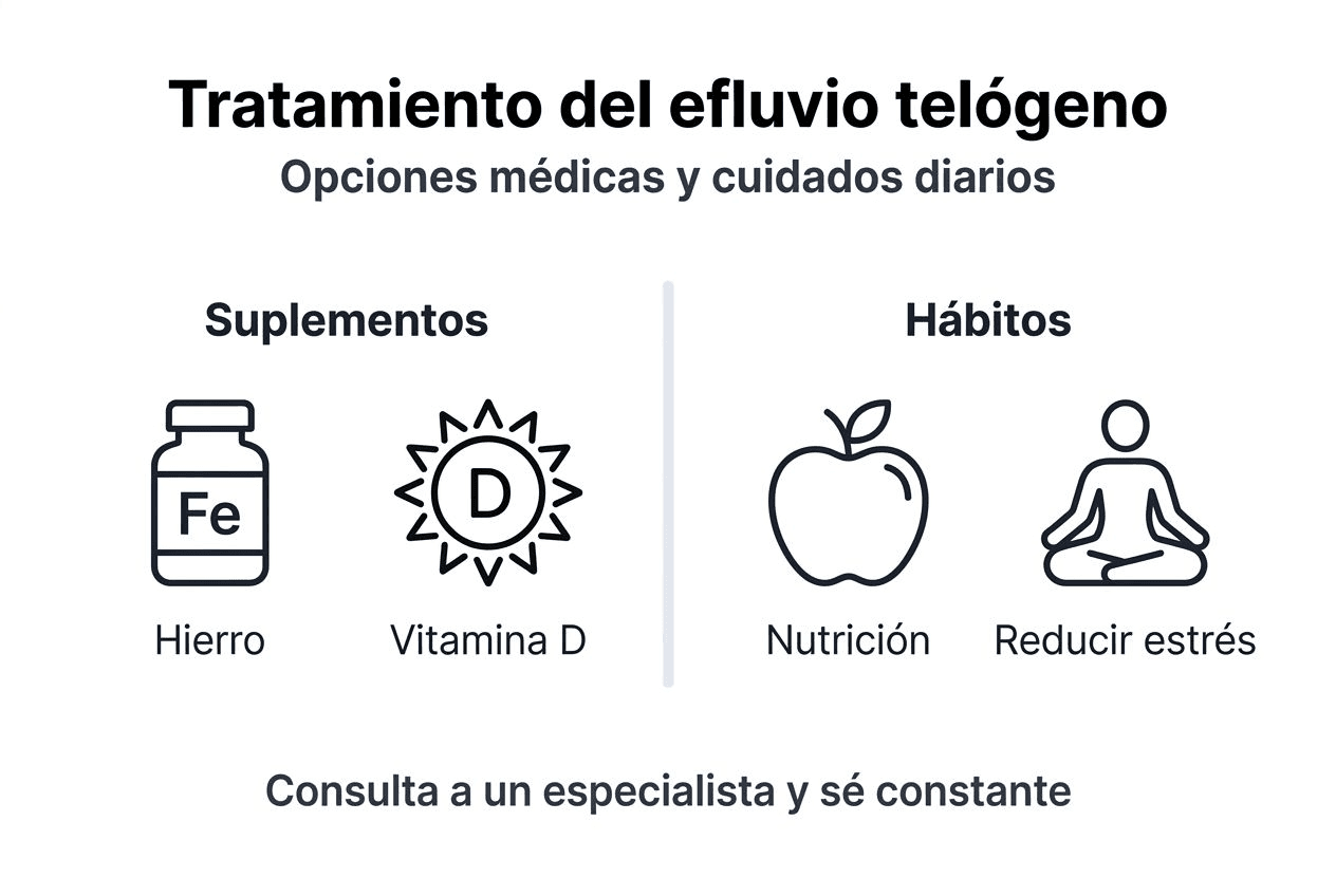Guía visual: cómo tratar y cuidar el efluvio telógeno