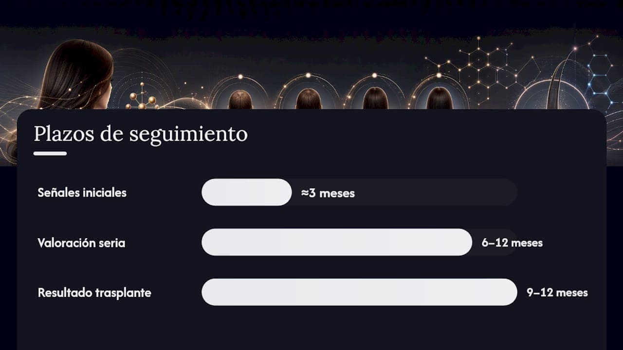 Cronología para evaluar el avance capilar