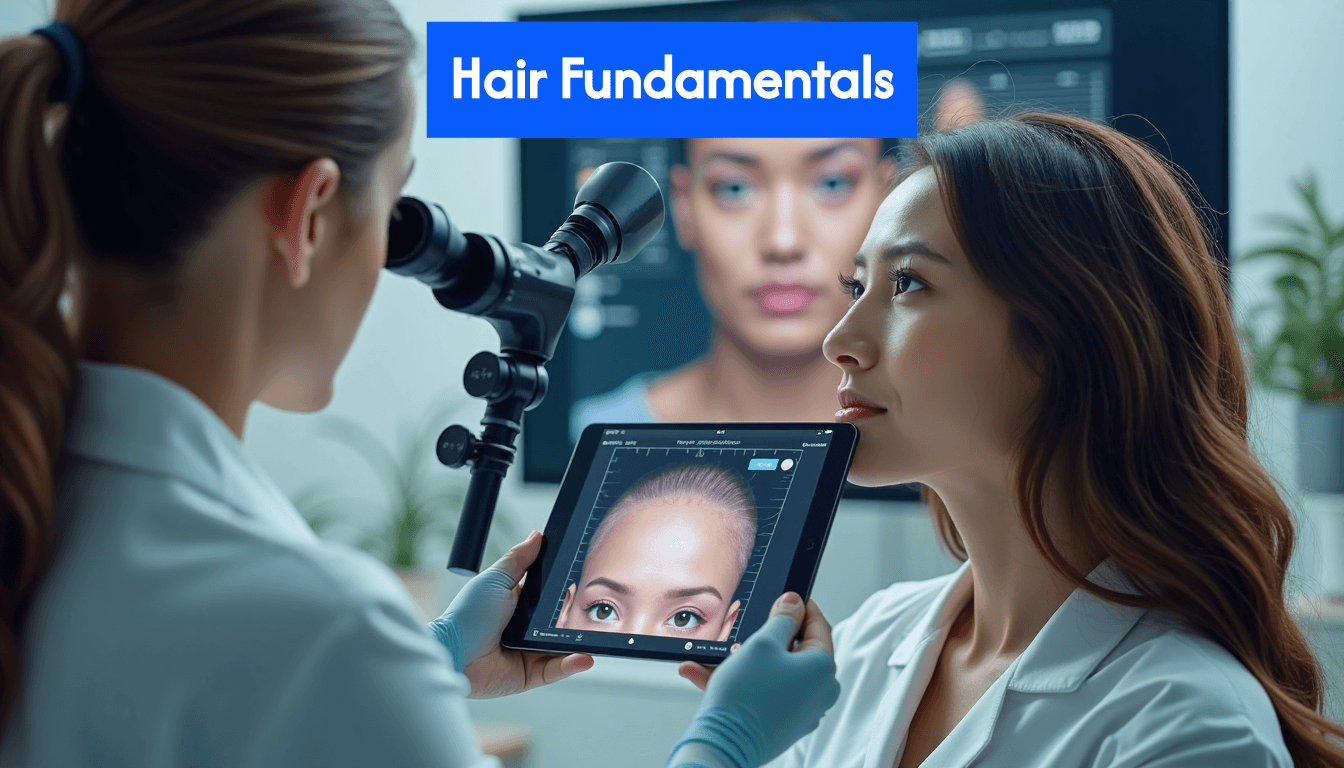 Scalp analysis using modern technology in clinic